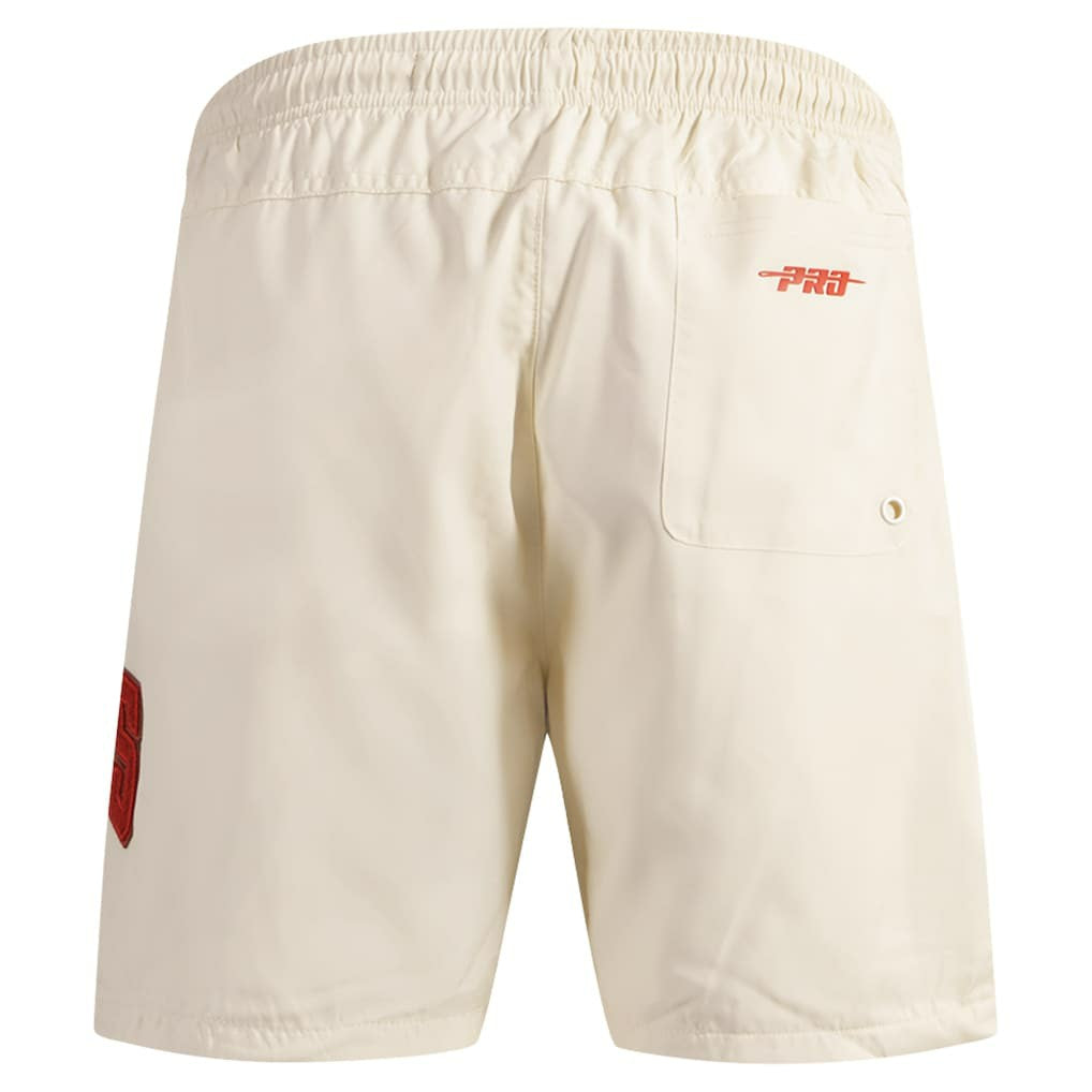 NBA - Chicago Bulls Pro Standard Triple Tonal Woven Shorts - Cream