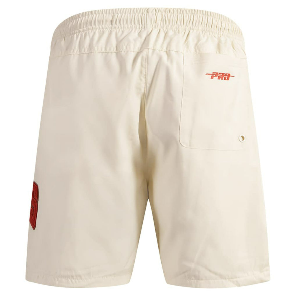 NBA - Chicago Bulls Pro Standard Triple Tonal Woven Shorts - Cream