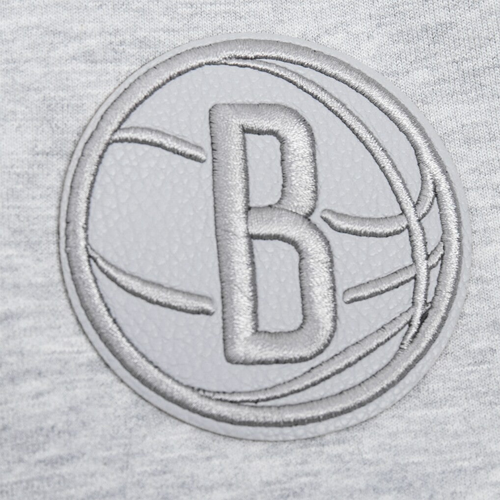 NBA - Brooklyn Nets Pro Standard Women's Triple Tonal Full-Zip Hoodie - Heather Gray