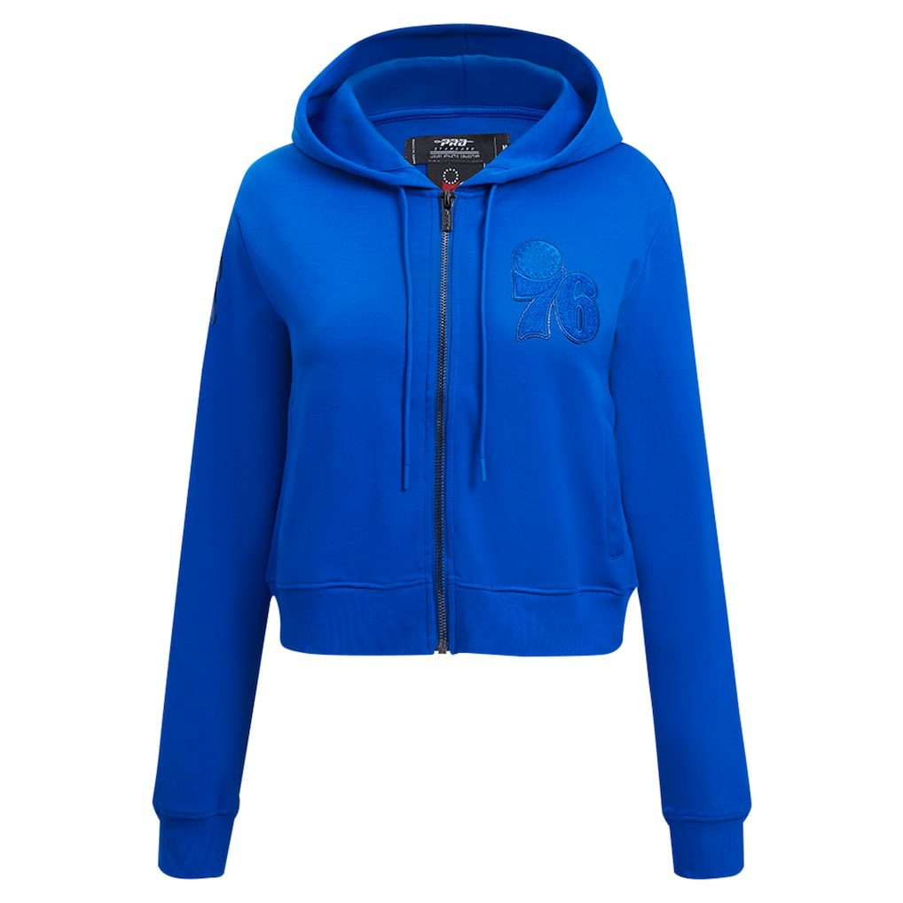 NBA - Philadelphia 76ers Pro Standard Women's Triple Tonal Full-Zip Hoodie - Royal