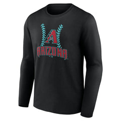 Arizona Diamondbacks Personalized Name & Number Fastball Long Sleeve T-Shirt On Sale