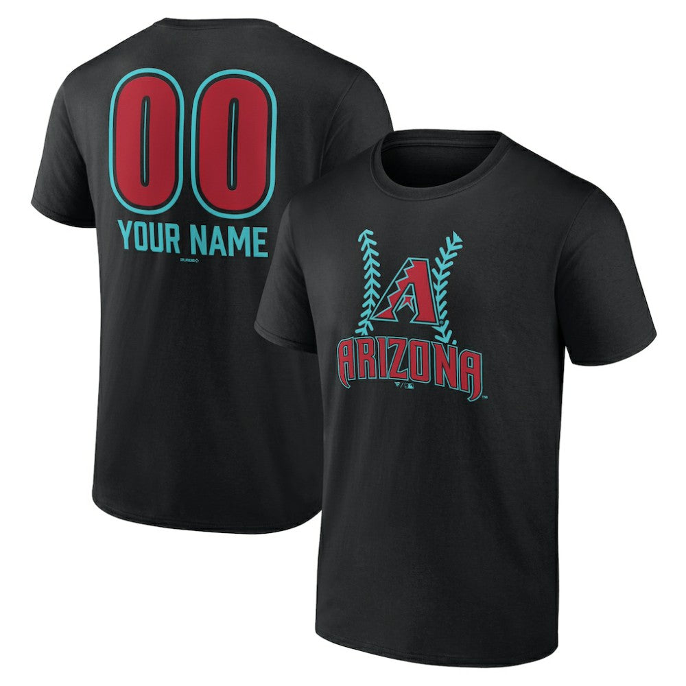 Arizona Diamondbacks Personalized Name & Number Fastball T-Shirt On Sale