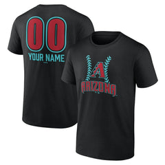 Arizona Diamondbacks Personalized Name & Number Fastball T-Shirt On Sale