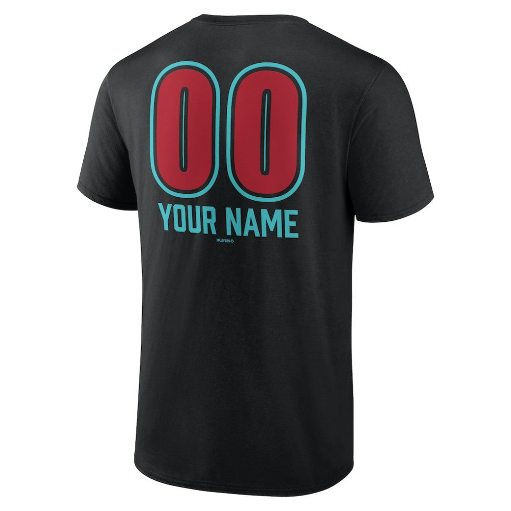 Arizona Diamondbacks Personalized Name & Number Fastball T-Shirt On Sale