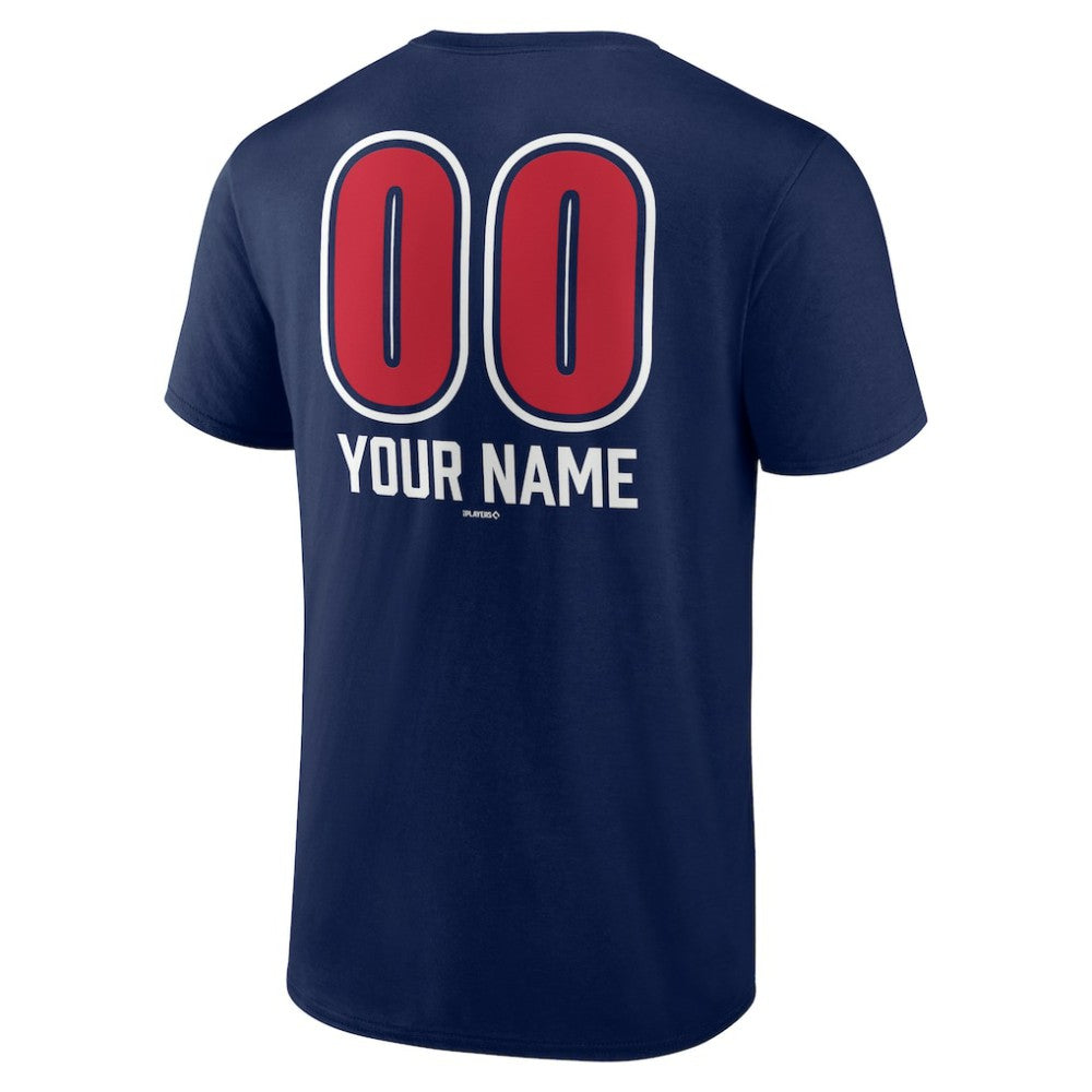Atlanta Braves Personalized Name & Number Fastball T-Shirt for sale