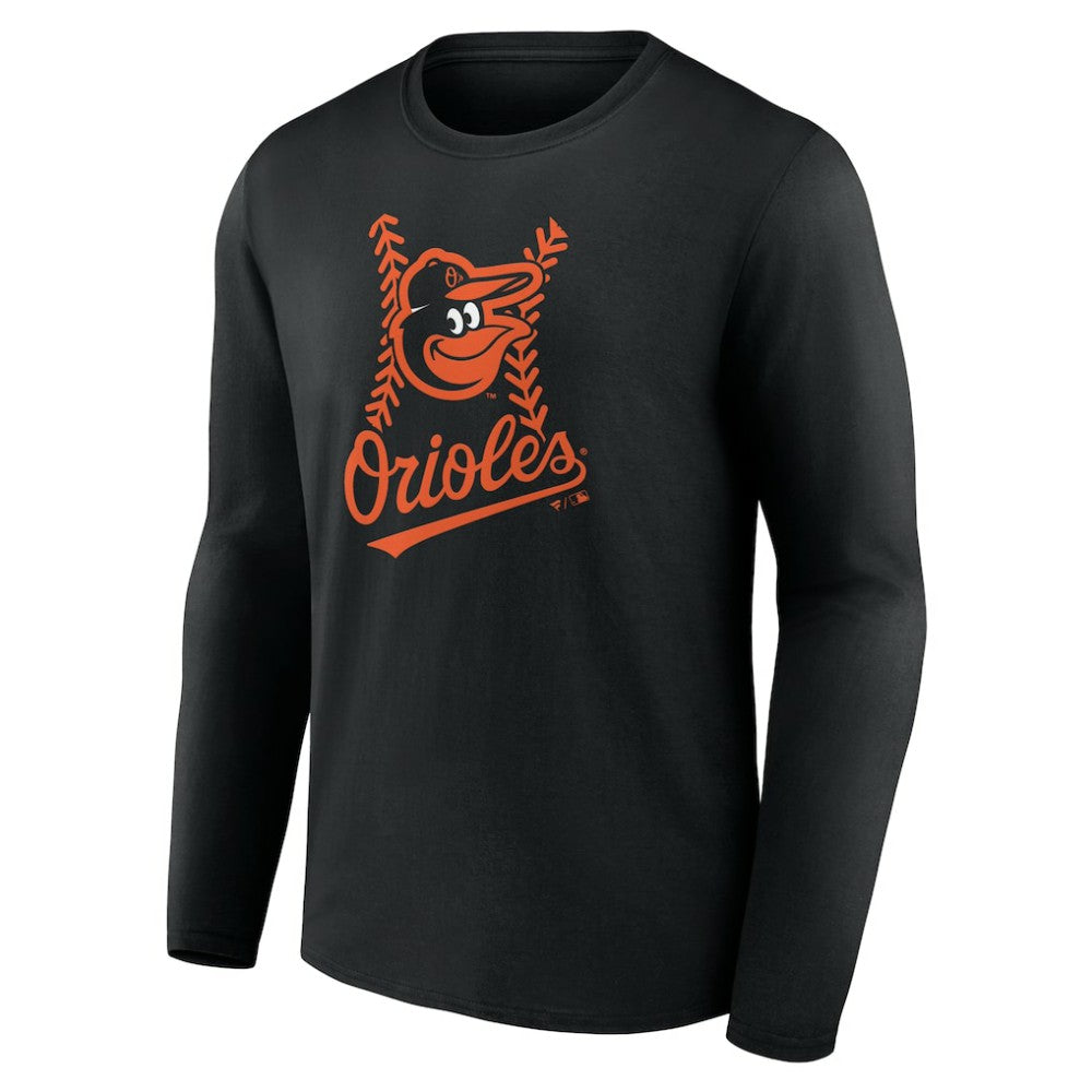 Baltimore Orioles Personalized Name & Number Fastball Long Sleeve T-Shirt for sale