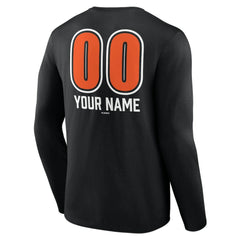 Baltimore Orioles Personalized Name & Number Fastball Long Sleeve T-Shirt for sale