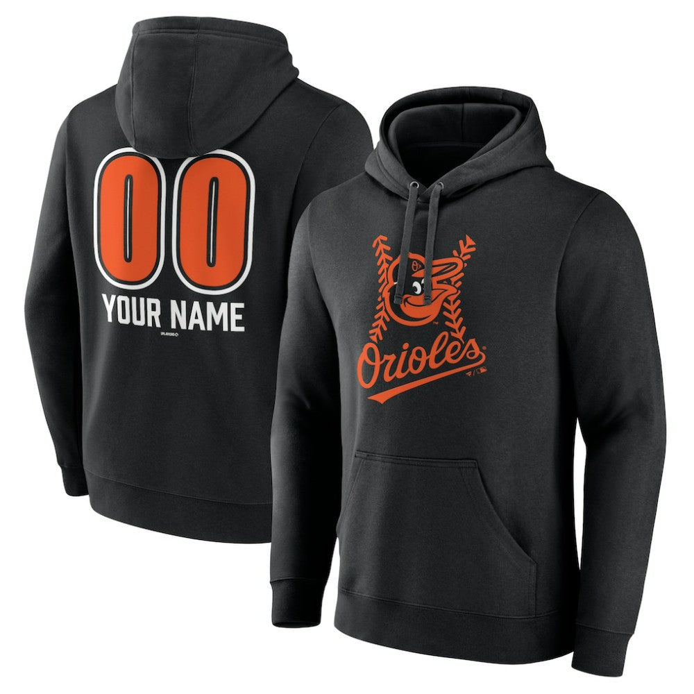 Baltimore Orioles Personalized Name & Number Fastball Pullover Hoodie Online