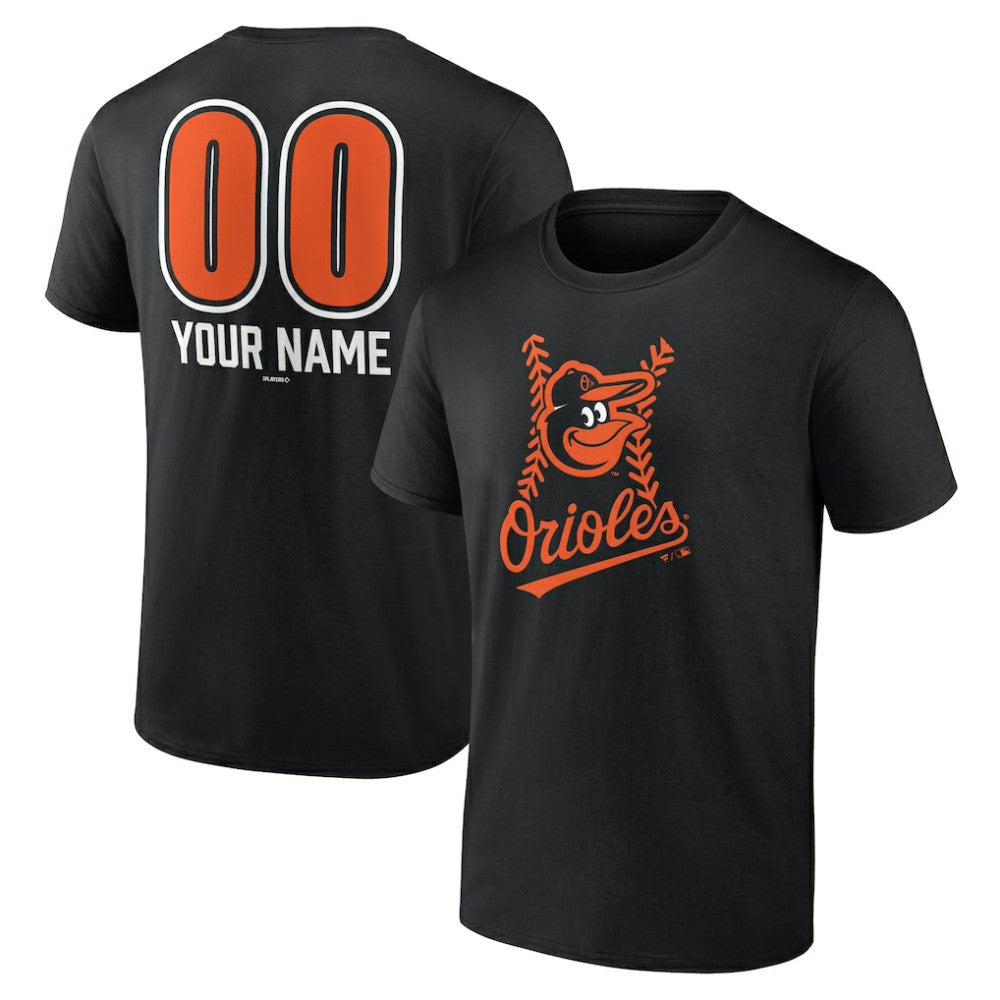 Baltimore Orioles Personalized Name & Number Fastball T-Shirt Lifestyle