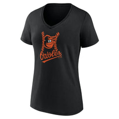 Baltimore Orioles Women's Personalized Name & Number Fastball V-Neck T-Shirt for sale