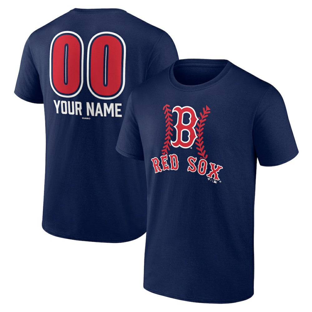 Boston Red Sox Personalized Name & Number Fastball T-Shirt for sale