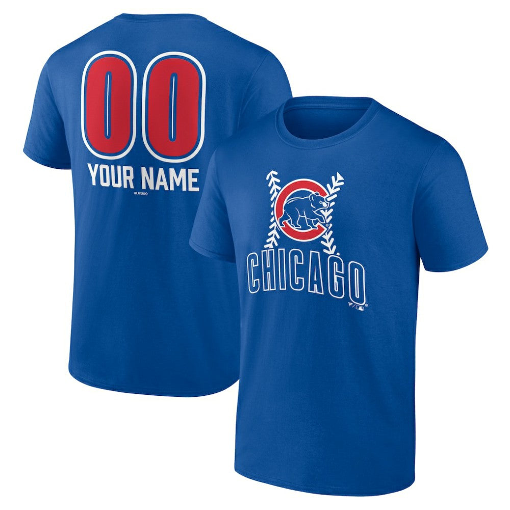 Chicago Cubs Personalized Name & Number Fastball T-Shirt discount