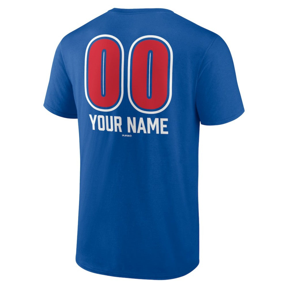 Chicago Cubs Personalized Name & Number Fastball T-Shirt discount