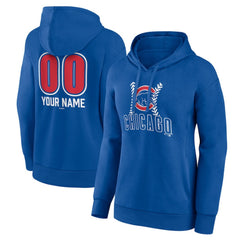 Chicago Cubs Women's Personalized Name & Number Fastball Pullover Hoodie Near Me