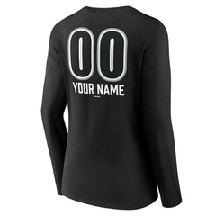 Chicago White Sox Women's Personalized Name & Number Fastball Long Sleeve V-Neck T-Shirt for sale
