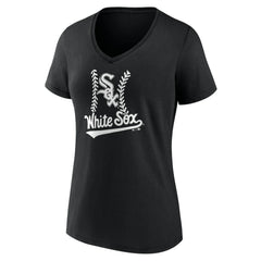 Chicago White Sox Women's Personalized Name & Number Fastball V-Neck T-Shirt for sale