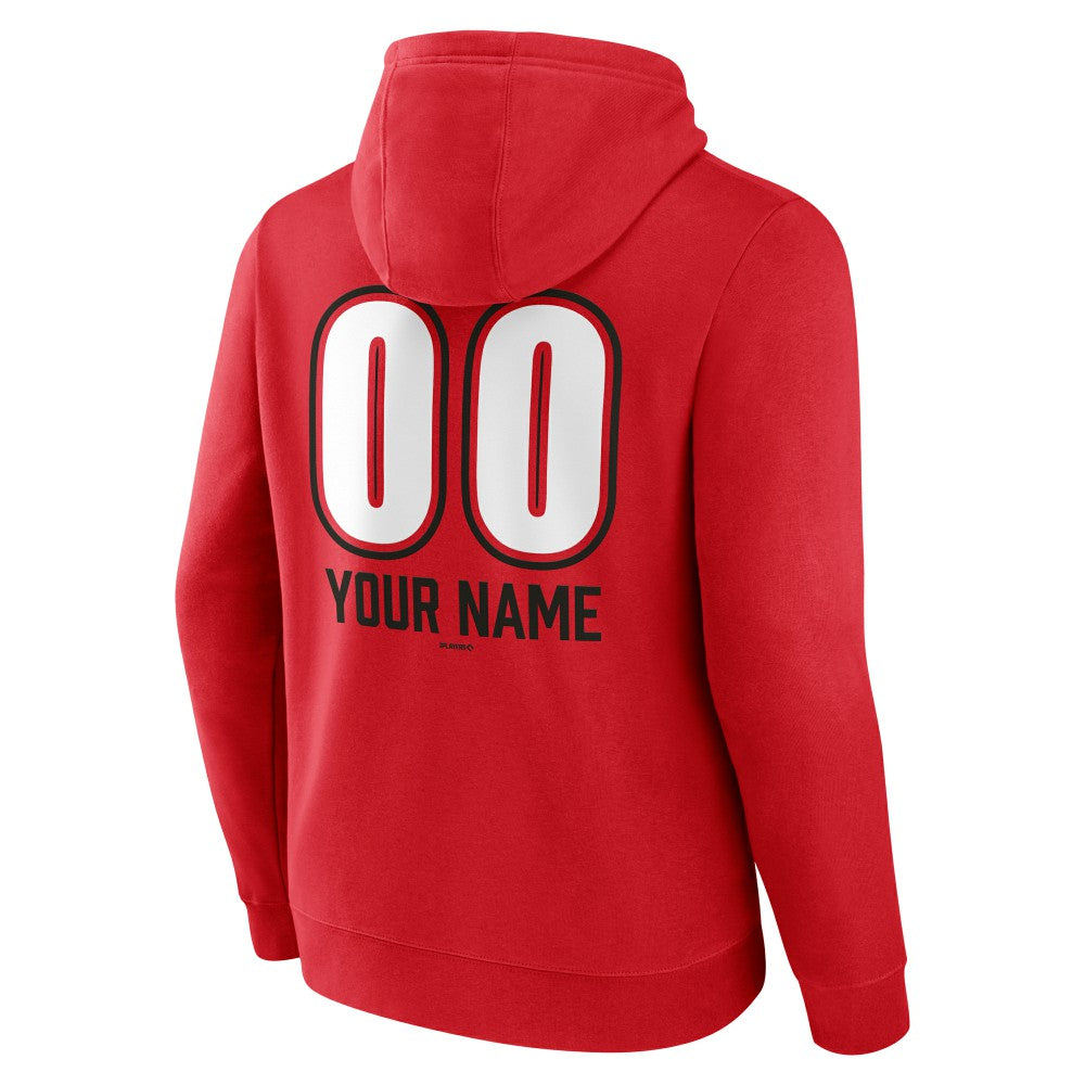 Cincinnati Reds Personalized Name & Number Fastball Pullover Hoodie Lifestyle