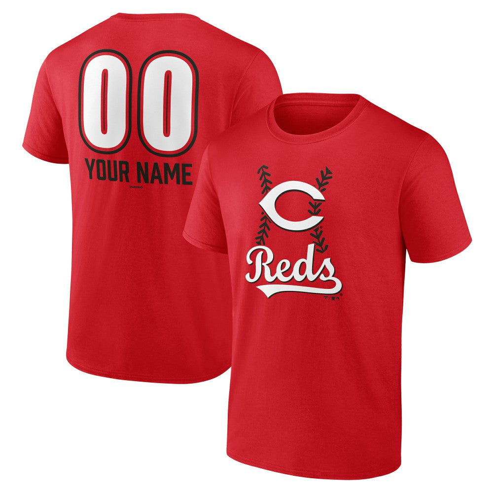 Cincinnati Reds Personalized Name & Number Fastball T-Shirt Near Me