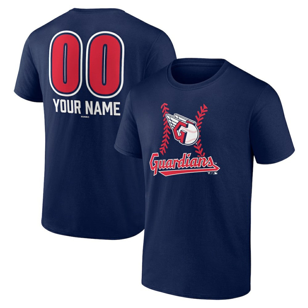 Cleveland Guardians Personalized Name & Number Fastball T-Shirt Online