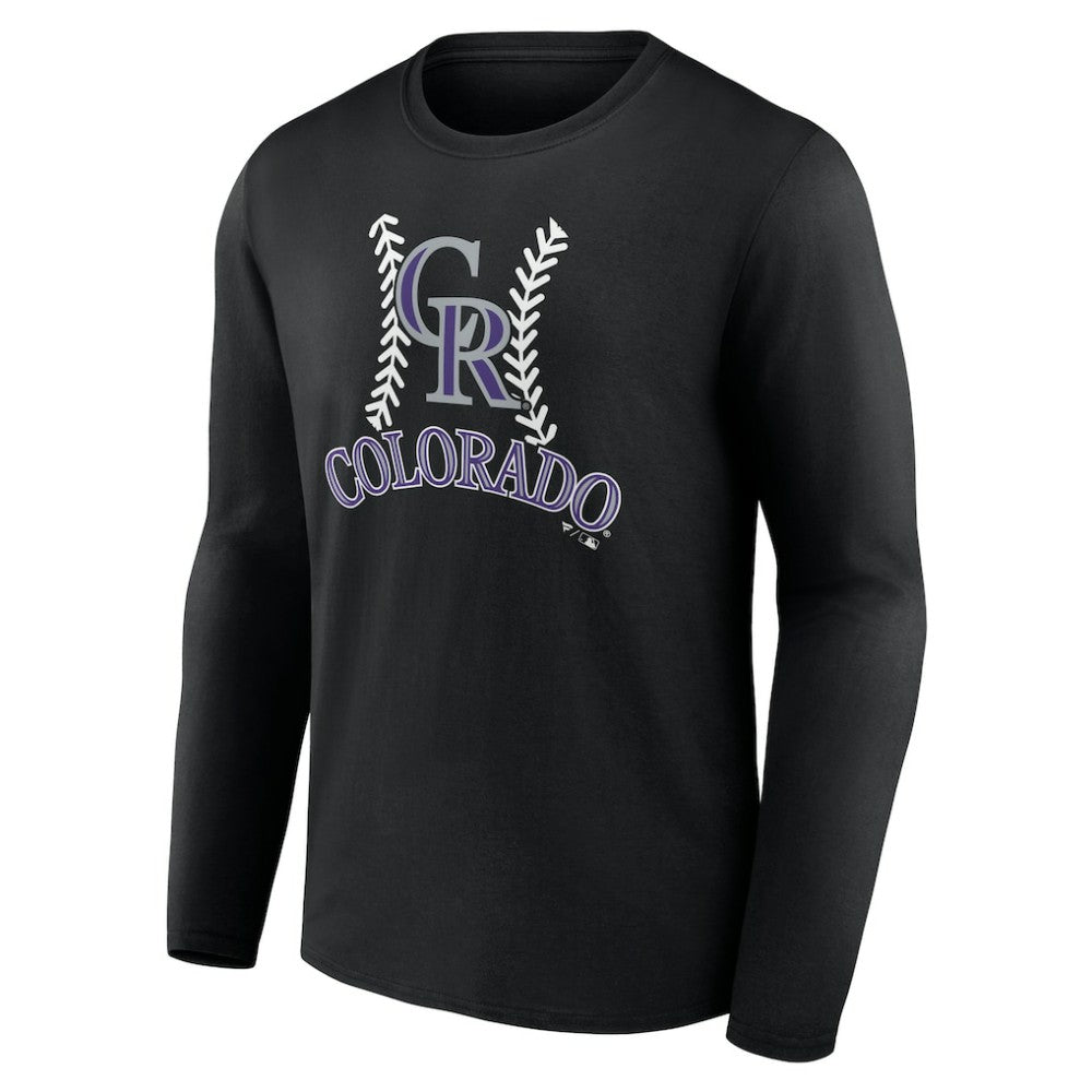 Colorado Rockies Personalized Name & Number Fastball Long Sleeve T-Shirt Online
