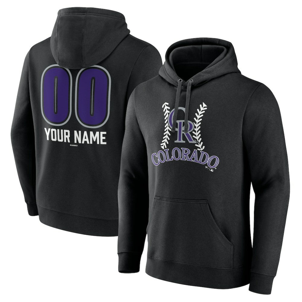 Colorado Rockies Personalized Name & Number Fastball Pullover Hoodie discount