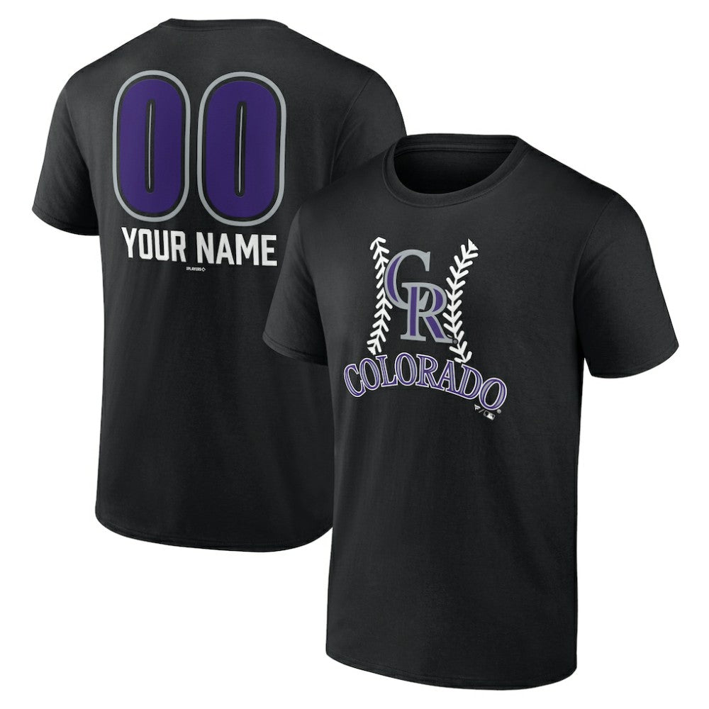 Colorado Rockies Personalized Name & Number Fastball T-Shirt Online
