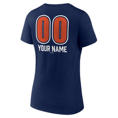 Houston Astros Women's Personalized Name & Number Fastball V-Neck T-Shirt for sale