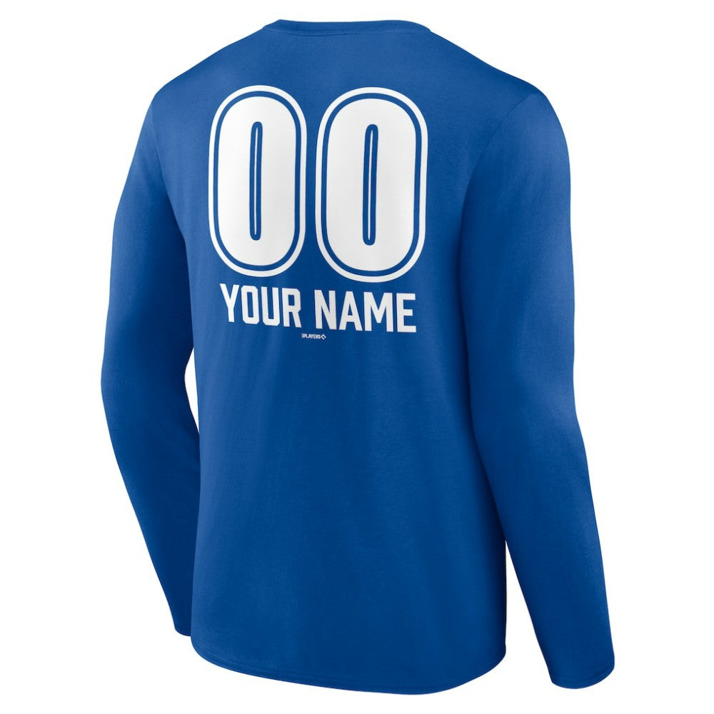 Los Angeles Dodgers Personalized Name & Number Fastball Long Sleeve T-Shirt Lifestyle