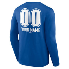 Los Angeles Dodgers Personalized Name & Number Fastball Long Sleeve T-Shirt Lifestyle