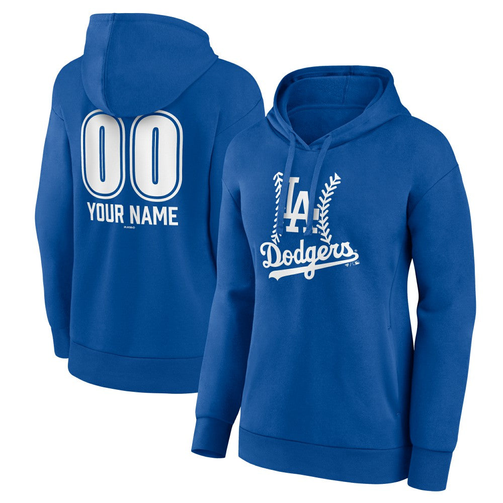 Los Angeles Dodgers Women's Personalized Name & Number Fastball Pullover Hoodie discount
