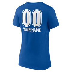 Los Angeles Dodgers Women's Personalized Name & Number Fastball V-Neck T-Shirt discount