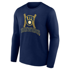 Milwaukee Brewers Personalized Name & Number Fastball Long Sleeve T-Shirt Online