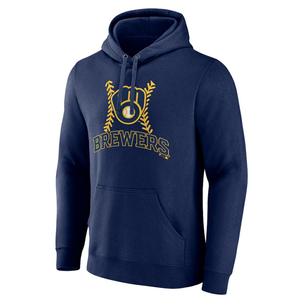 Milwaukee Brewers Personalized Name & Number Fastball Pullover Hoodie Near Me