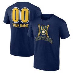 Milwaukee Brewers Personalized Name & Number Fastball T-Shirt Near Me