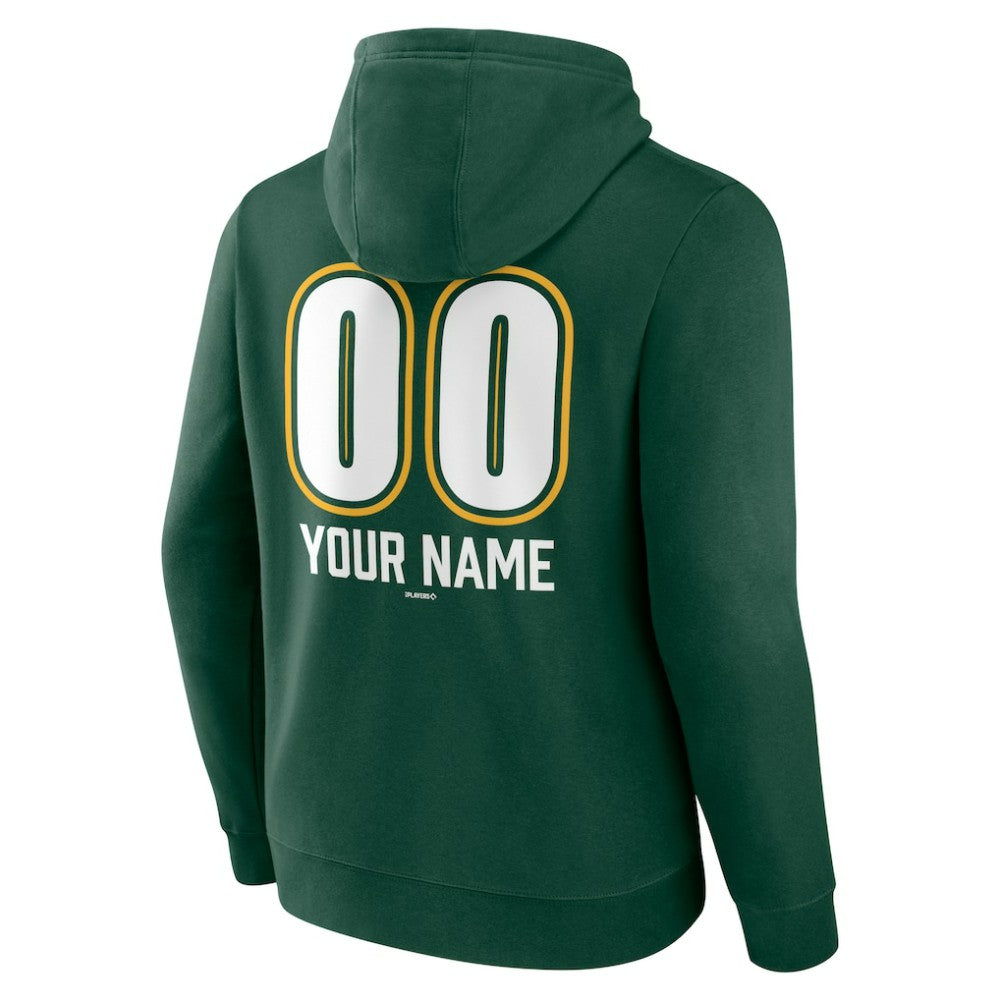 Athletics Personalized Name & Number Fastball Pullover Hoodie discount