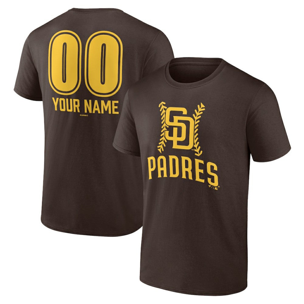 San Diego Padres Personalized Name & Number Fastball T-Shirt On Sale