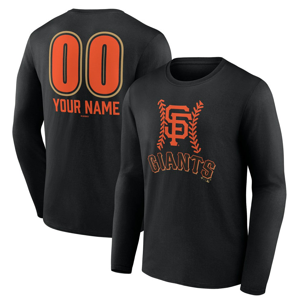 San Francisco Giants Personalized Name & Number Fastball Long Sleeve T-Shirt for sale