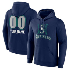 Seattle Mariners Personalized Name & Number Fastball Pullover Hoodie On Sale