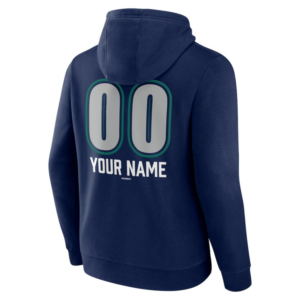 Seattle Mariners Personalized Name & Number Fastball Pullover Hoodie On Sale