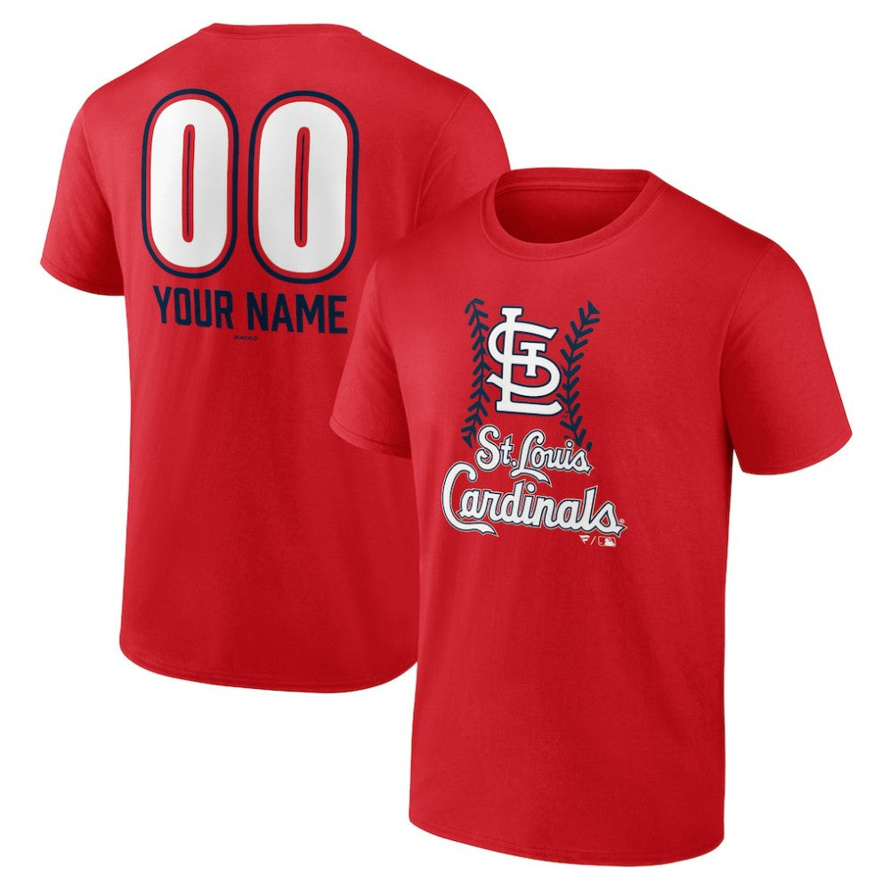 St. Louis Cardinals Personalized Name & Number Fastball T-Shirt Online