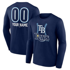 Tampa Bay Rays Personalized Name & Number Fastball Long Sleeve T-Shirt Sale