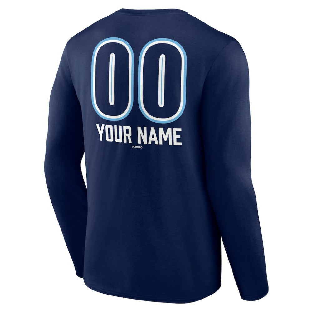 Tampa Bay Rays Personalized Name & Number Fastball Long Sleeve T-Shirt Sale