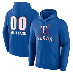 Texas Rangers Personalized Name & Number Fastball Pullover Hoodie Online