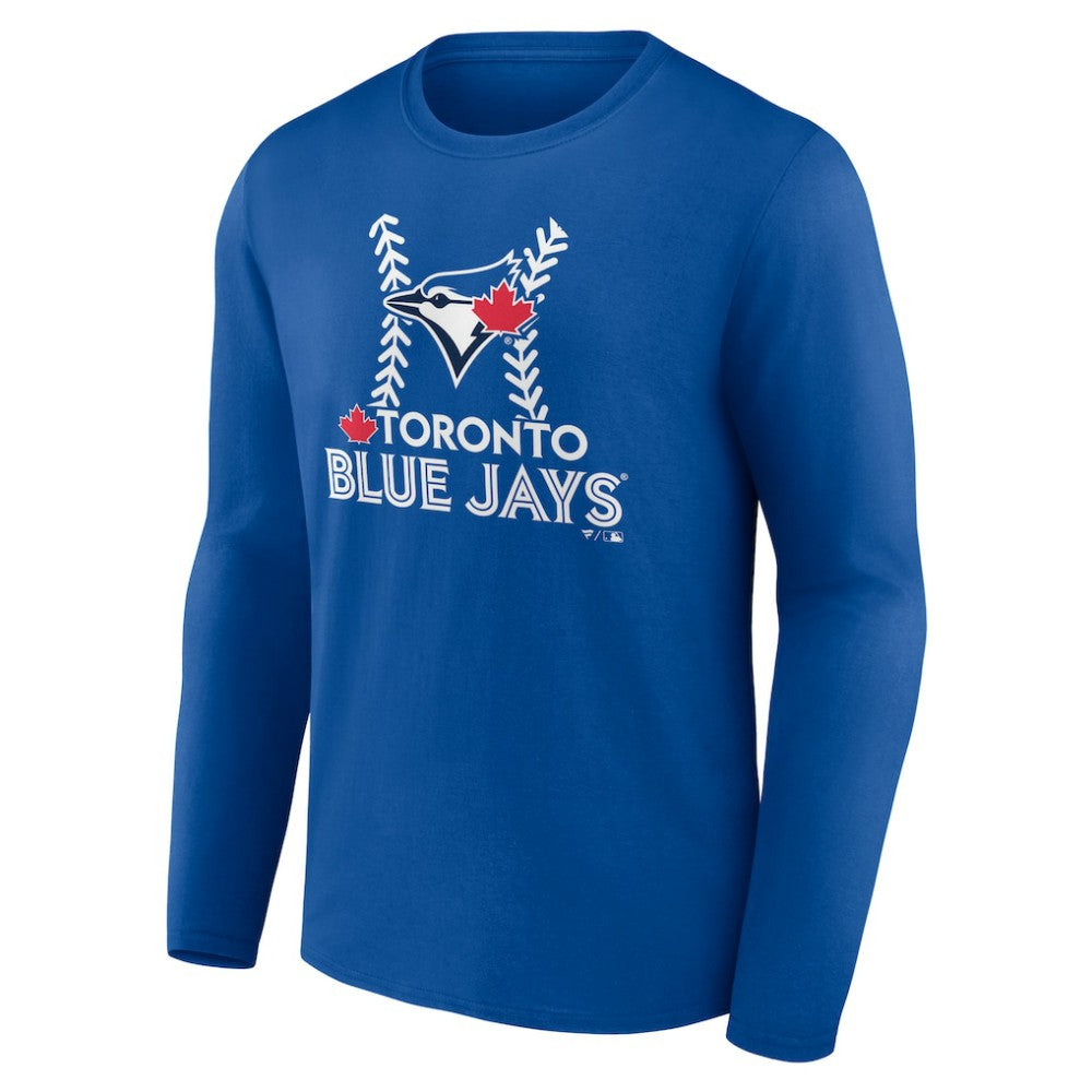 Toronto Blue Jays Personalized Name & Number Fastball Long Sleeve T-Shirt Clearance