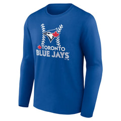 Toronto Blue Jays Personalized Name & Number Fastball Long Sleeve T-Shirt Clearance