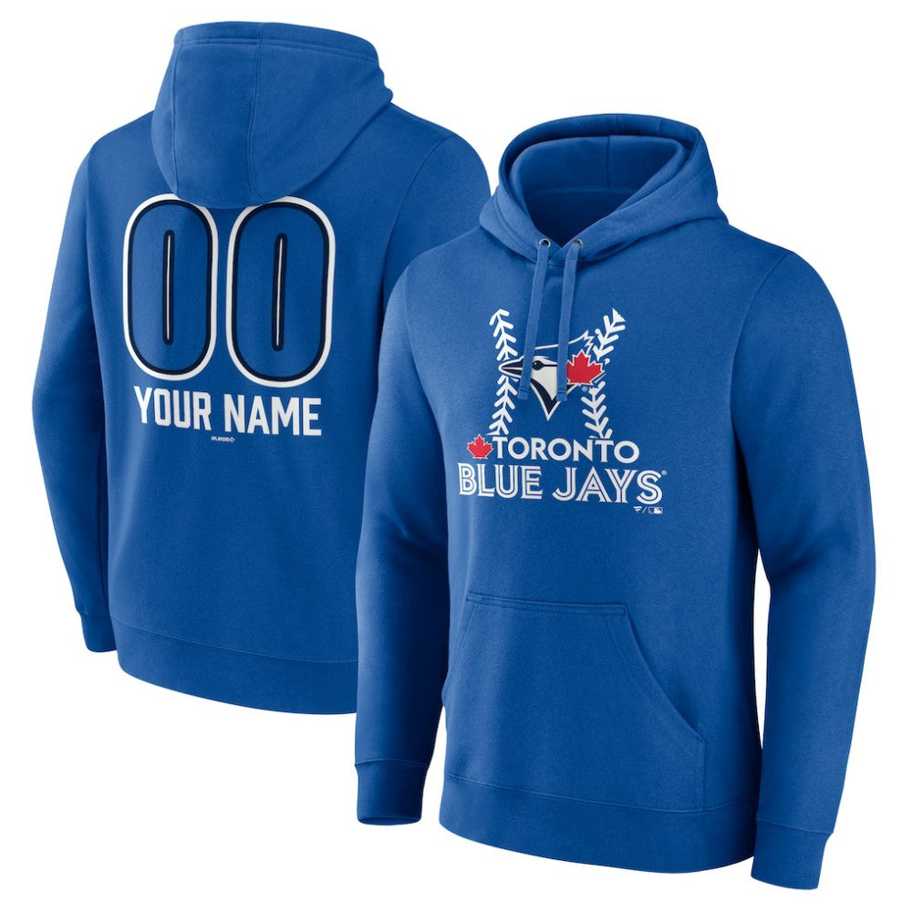 Toronto Blue Jays Personalized Name & Number Fastball Pullover Hoodie Lifestyle