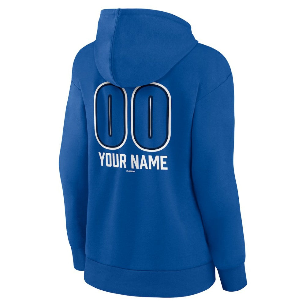 Toronto Blue Jays Women's Personalized Name & Number Fastball Pullover Hoodie Clearance
