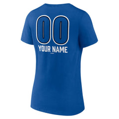 Toronto Blue Jays Women's Personalized Name & Number Fastball V-Neck T-Shirt Online