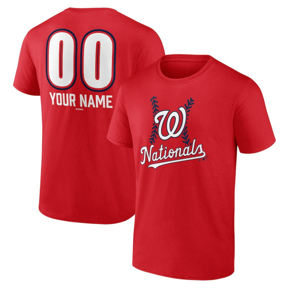 Washington Nationals Personalized Name & Number Fastball T-Shirt Clearance