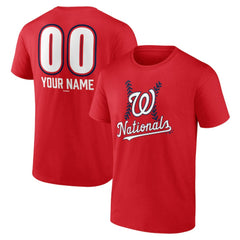 Washington Nationals Personalized Name & Number Fastball T-Shirt Clearance